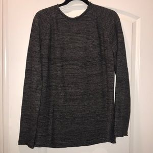 American Apparel heathered black ribbed sweater